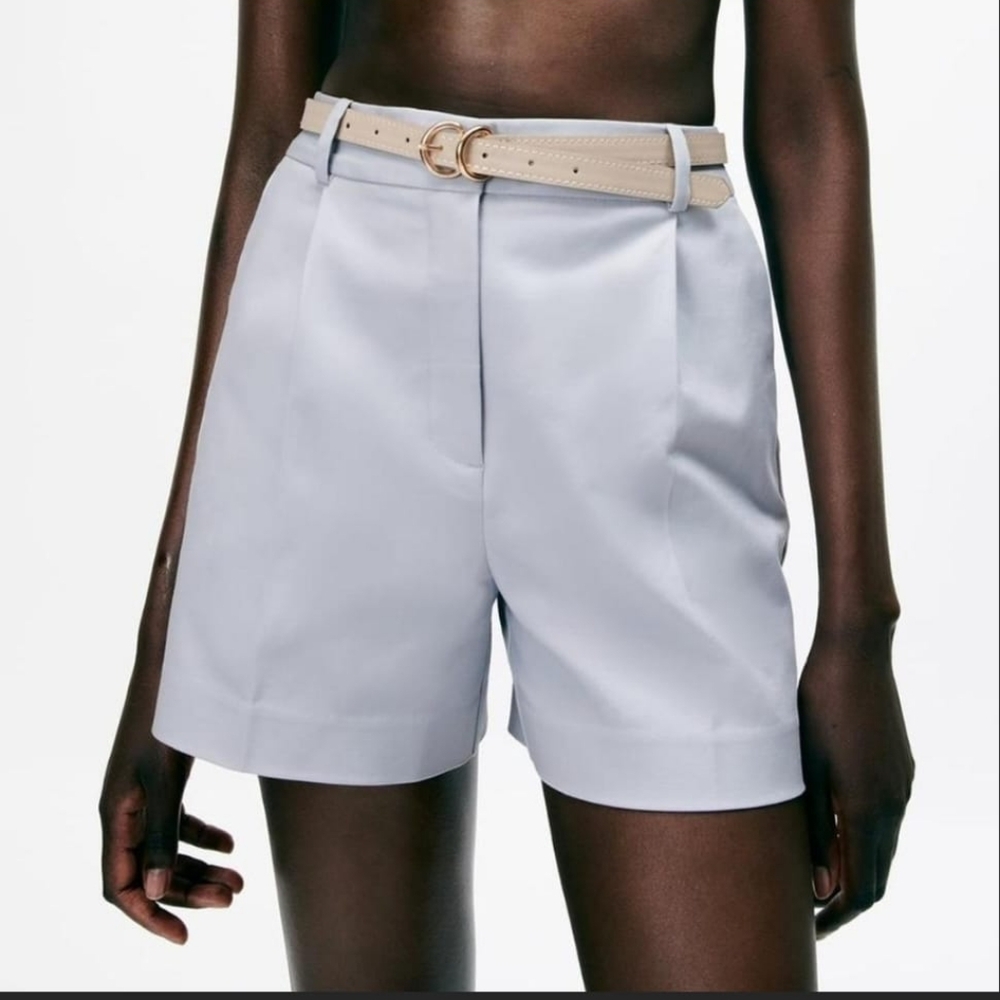 Zara Bermuda Shorts Size XS Light Blue